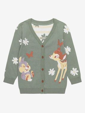 Disney Bambi Cardigan XL Cozy RARE Cottagecore Comfy Casual whimsy